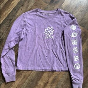 Vans Lavender Graphic Long Sleeve Tee